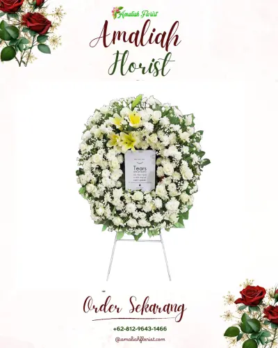 Krans Bunga Duka Cita di Kwarakan